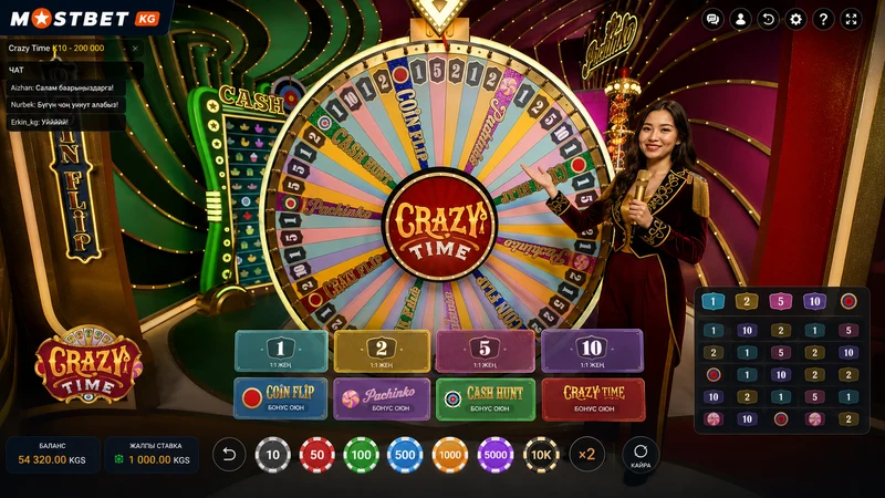 Crazy Time Evolution Gaming live game show